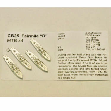 CB25 Fairmile D MTB - Click Image to Close